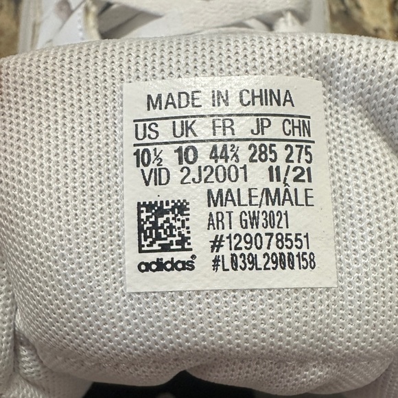 Adidas White and Blue Mid-Top Sneakers - Picture 9 of 9